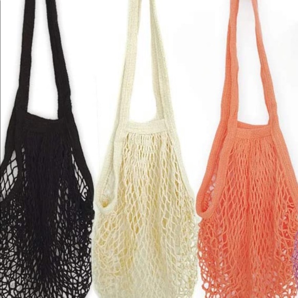 Reusable Mesh grocery bags. Selling individually. 5 colors available - Picture 2 of 9